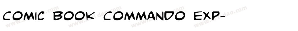 Comic Book Commando Exp字体转换